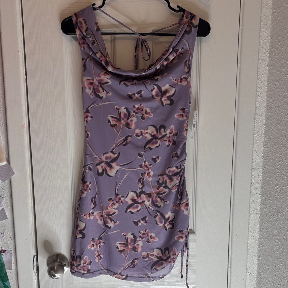 La Hearts by pacsun Lavender Floral Dress